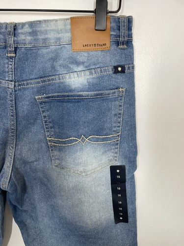 Lucky Brand Girls Classic Straight Bermuda Shorts Medium Wash Size 16 New - Picture 6 of 8