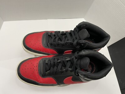 Nike Court Vision Mid - Mens DM8682-001 Black University Red  display picture 3