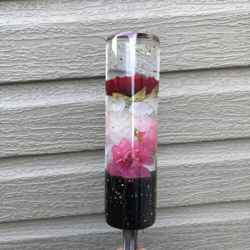 Flower Shift Knob Red Rose Pink White Cherry Blossom 12MMx1.25 MrGrip Resin - Picture 2 of 13