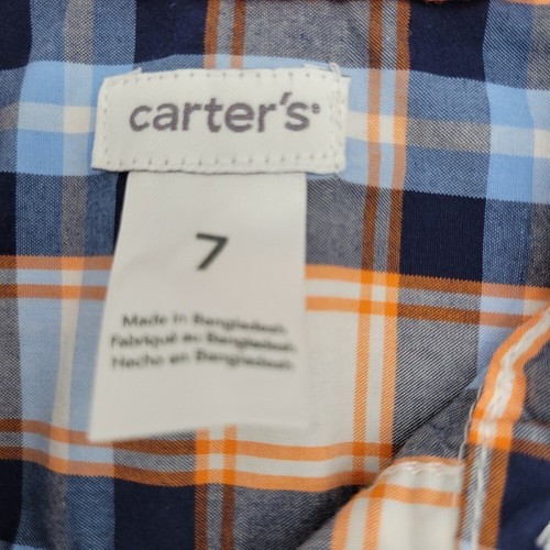 Bundle of 3 Boys Long Sleeve Button Shirts Carters Nautica & JK Boys Sz 7 - Picture 10 of 13