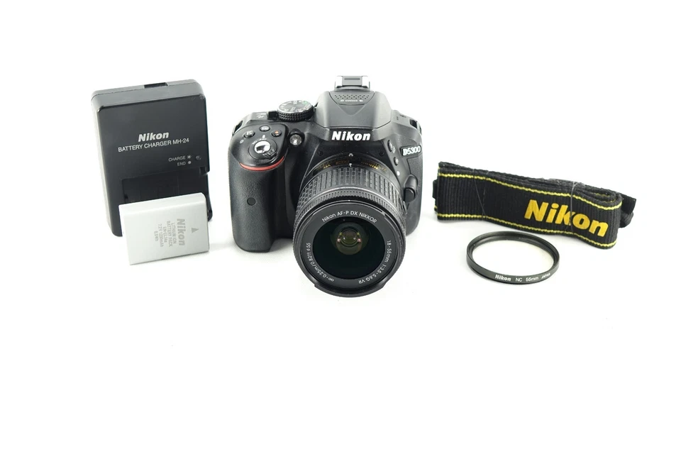Nikon D5300 24.2 MP CMOS DSLR Camera w/AF-S 18-55mm f3.5-5.6 G VR, Wi-Fi GPS - Image 2 of 4