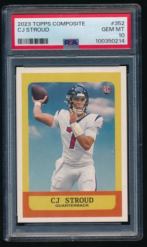 CJ Stroud 2023 Topps Composite #352 RC PSA 10
