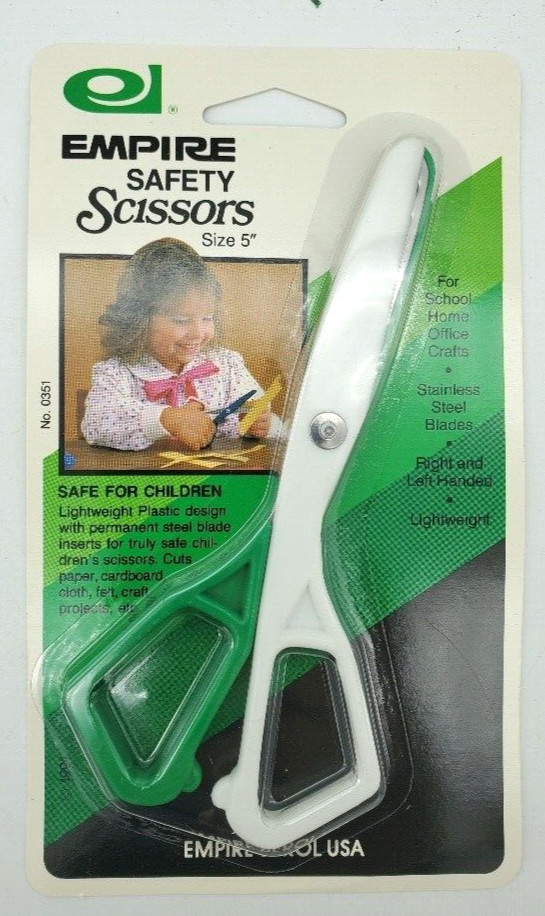 Empire Berol Safety Scissors 5" LOT OF 12, StainlessSteel Blade Right/Left China