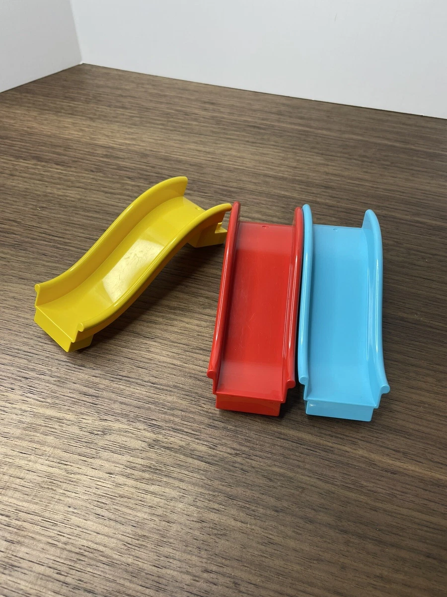 Lego Duplo slide Red Blue Yellow Lot Of 3 eBay