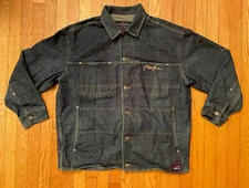 Vintage Phat Farm Hip-Hop Streetwear Denim Jacket Size 2XL