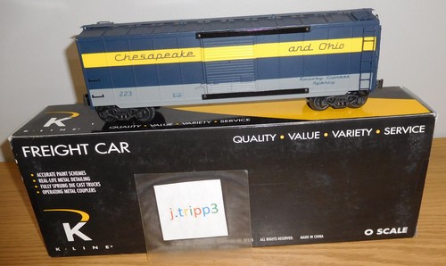 K-LINE K761-1251 CHESAPEAKE OHIO ESCALA C&O REA SERVICIO EXPRESS VAGÓN TREN - Imagen 2 de 5