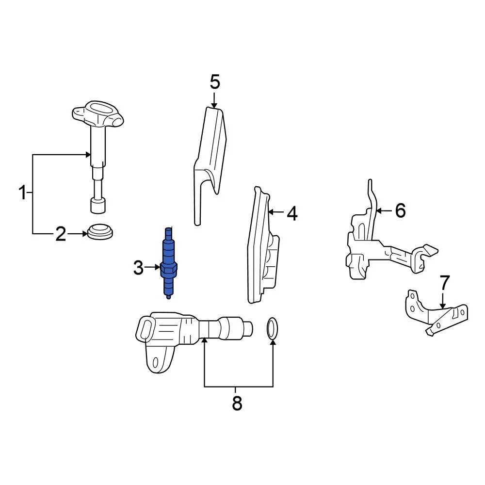 For Honda Accord 2008-2010 Honda 12290R40A01 Spark Plug
