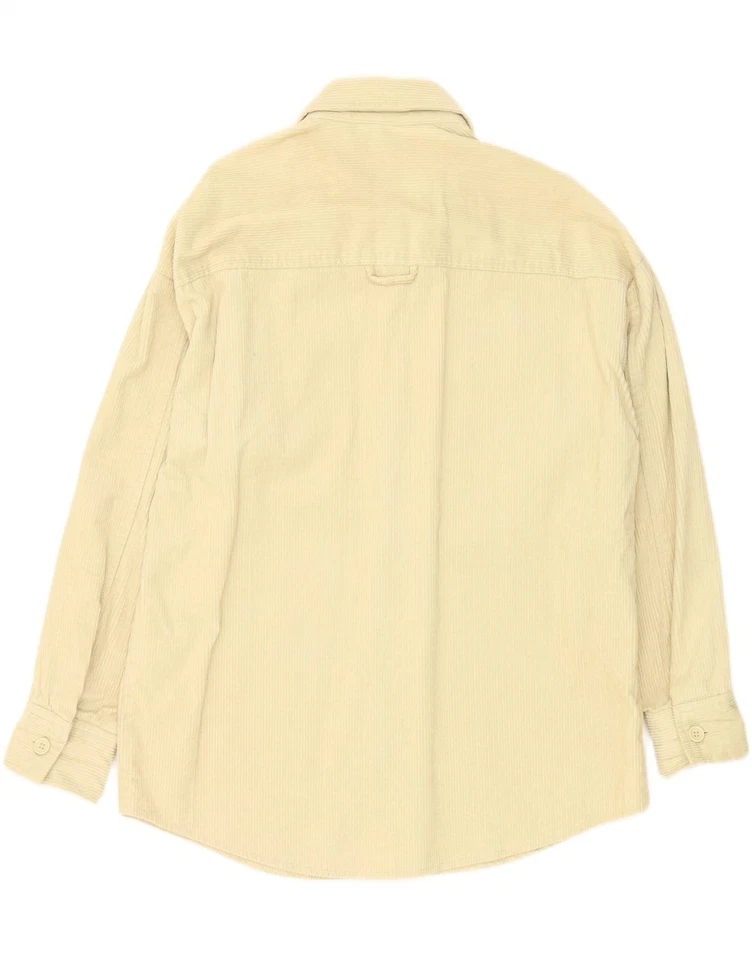 MONKI Womens Oversized Corduroy Shirt UK 10 Small Beige Cotton BW02 — 第 2/4 张图片