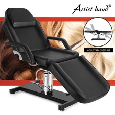 Black Hydraulic Massage Table Adjust Facial Bed Beauty Salon Spa Tattoo Chair