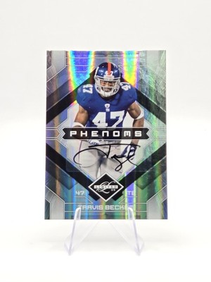 Travis Beckum 2009 Donruss Limited Auto SP #/399 #198