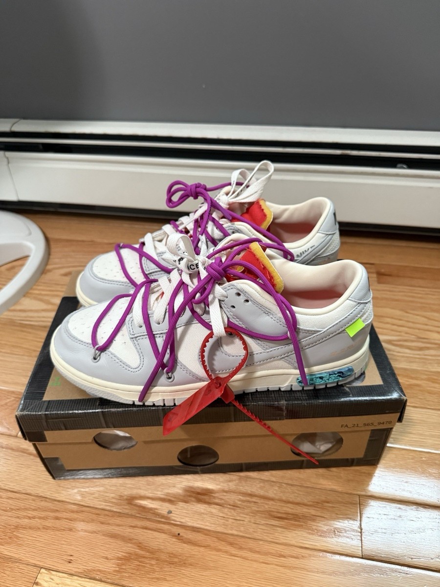 Off-White X Nike Dunk Low 'Lot 45 of 50' Men's Size 8.5 | eBay