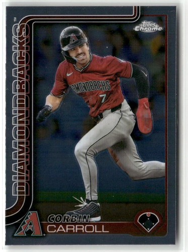 2025 Topps Chrome #268 Corbin Carroll Arizona Diamondbacks Baseball Card