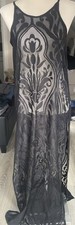 Primark Women’s Black Lace Beach Cover Up Dress Size Medium 12-14
