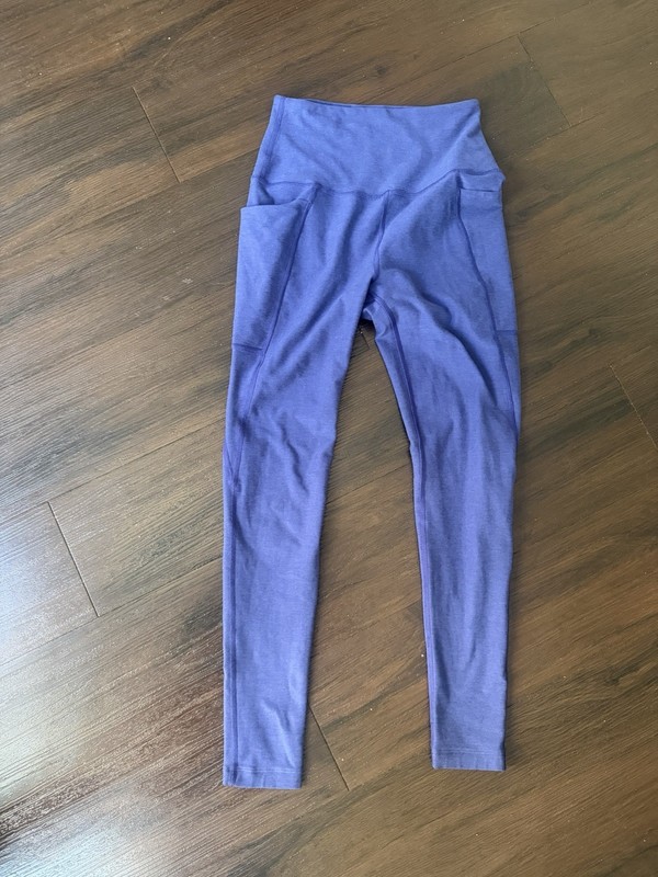 Beyond Yoga Navy Blue Ankle Leggings w/ Pockets Size S Women FITS XS