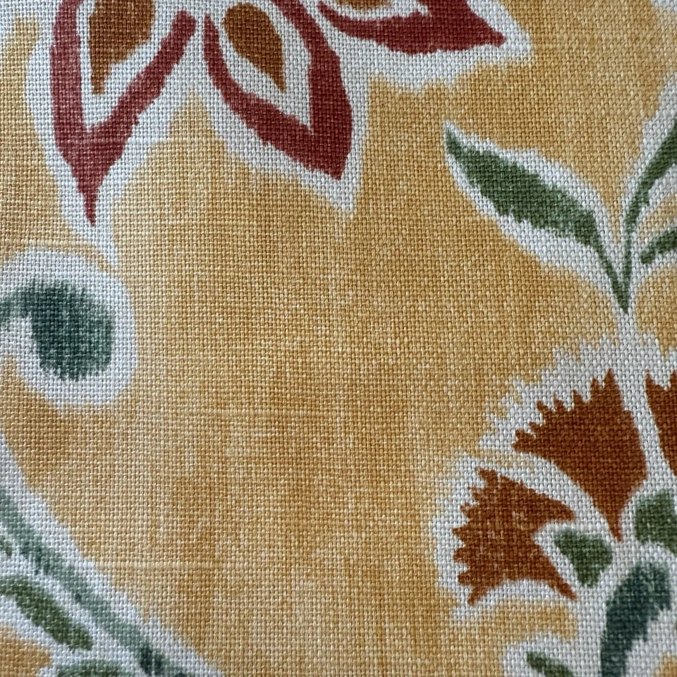 DURALEE Jacobean Floral "Caracas Vines" Drapery Upholstery Cotton Fabric 3.25 Yd - Image 4 of 4
