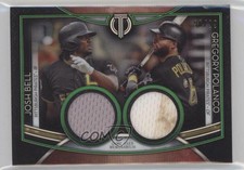 2020 Topps Tribute Dual Player Relics Green /99 Josh Bell Gregory Polanco 08jk
