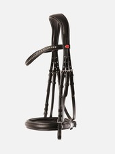 Kieffer Ultrasoft Sue Crystal Browband Bridle With Reins