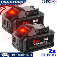 2x For Milwaukee for M18 8.0AH Battery Lithium-ion Extended Capacity 48-11-1860