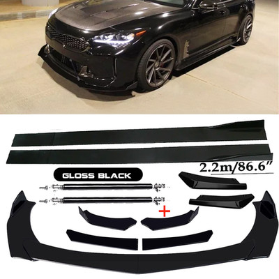 For Kia Stinger Front Bumper Lip Spoiler Splitter Car Body Rear