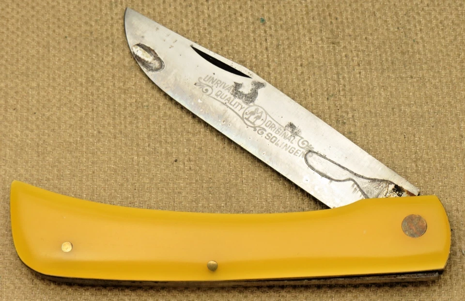 Vintage 1979 KISSING CRANE Carbon Steel Large Sodbuster Knife - Never Sharpened - Image 4 of 4