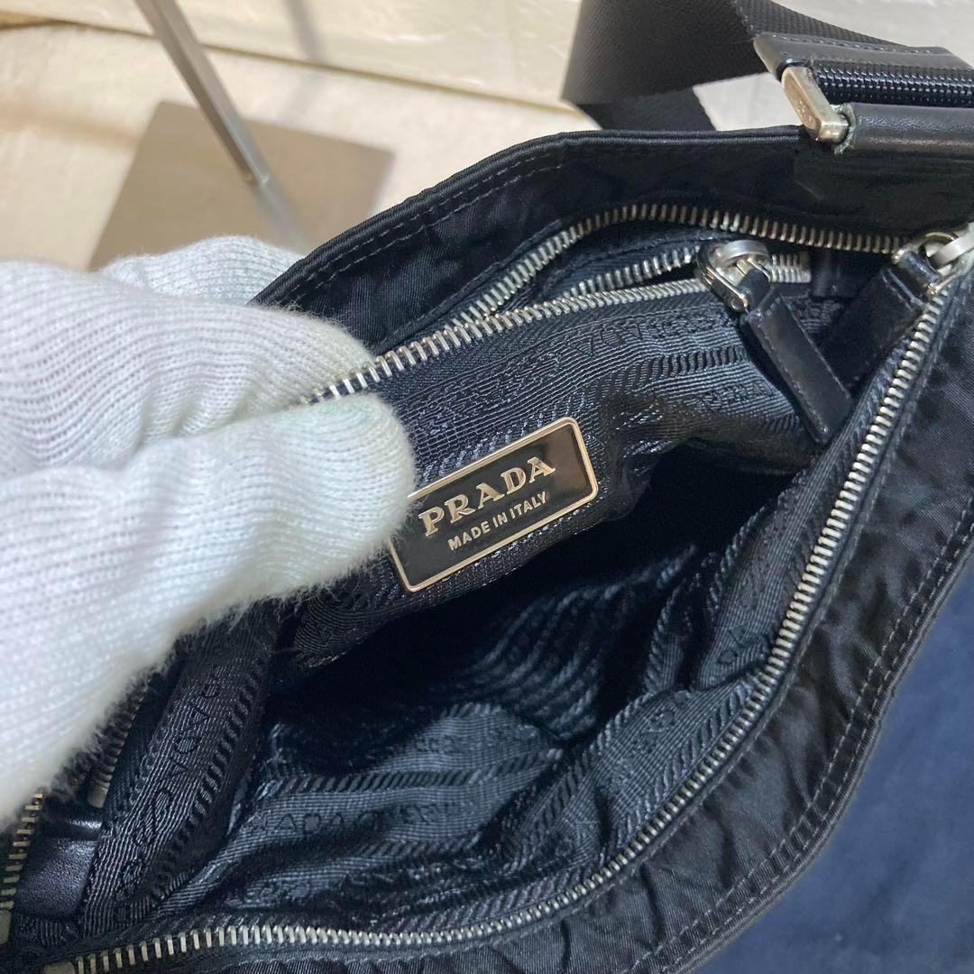 PRADA Nylon Leather Shoulder Bag thumbnail 8