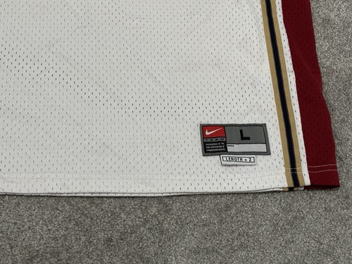 Nike Lebron James #23 Cleveland Cavaliers Away Jersey Mens L Length + 2 Vtg - Picture 2 of 7