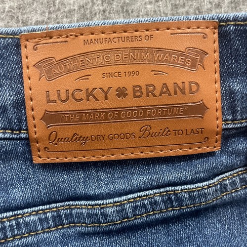 Lucky Brand Jeans Mens 36x30 Blue 223 Straight Mid Rise Dark Wash Denim - Picture 23 of 23