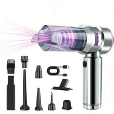 2PCS Strong Suction Vacuum Cleaner | 100W Brushless Motor | Handheld Car Vacuum