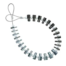 Nut & Bolt Thread Checker 26 Male/Female Gauges (14 Inch & 12 Metric)