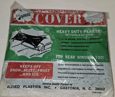 Magnetic Car Windshield Cover Allied Plastics Vintage 86" X 33" Open Package