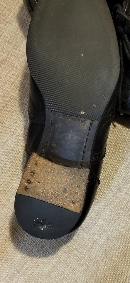 N.D.C. Oxfords femininos de couro preto com cadarço tamanho EUA 8/UE 38 - Imagem 3 de 4