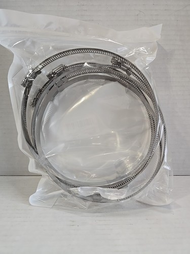 Hose Clamps 6 Pack Worm Drive 6 Inch Stainless New - Picture 1 of 5
