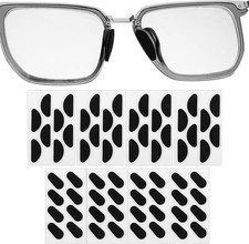 64Pairs Foam Glasses Nose Pads Replacement Black Self Adhesive Non-Slip Eyeglass