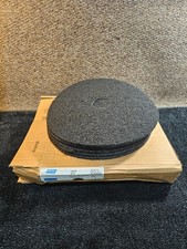 (QTY 5) Norton 66261052005 20 In. 3-1/4 In. Fine Grit Black High Stripping Pad