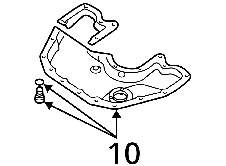 Bmw 750i 2006-2008 cárter de aceite del motor KZ84A Foto 4 de 4
