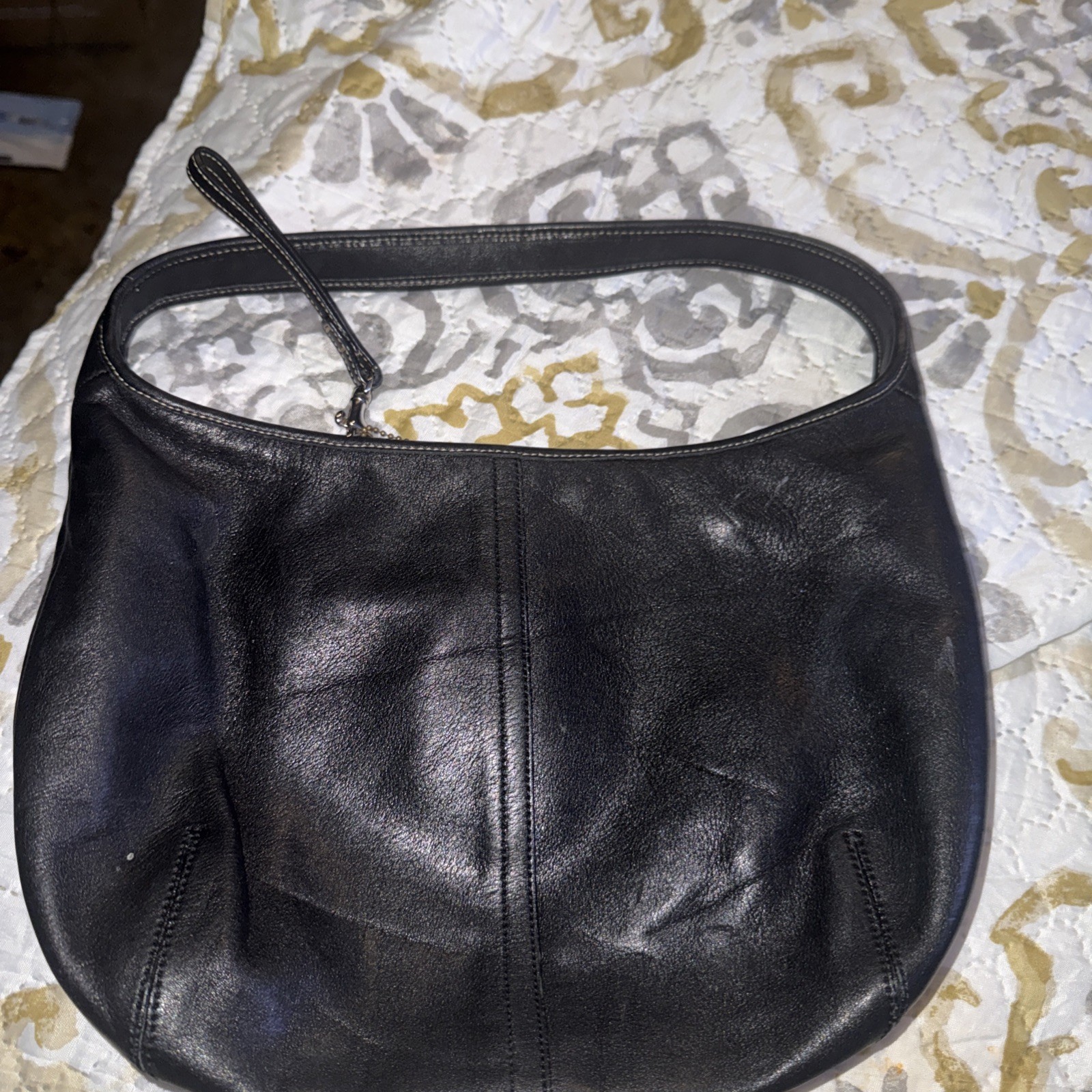 Vintage Coach Black Leather 9219 Y2K Ergo Hobo Bag Pu… - Gem
