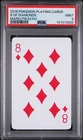 2016 POKEMON PLAYING CARDS MARIO PIKACHU 8 OF DIAMONDS PSA 9