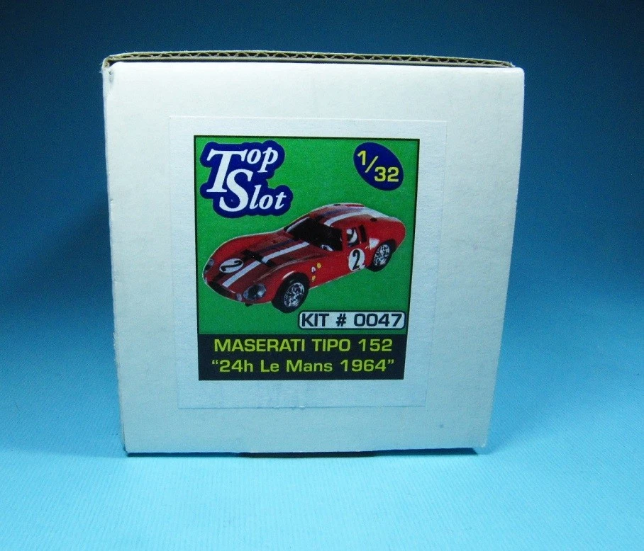 TOP SLOT 1/32 MASERATI TIP 152 24H LE MANS 1964 + RUEDAS BRM KIT RESINA CLASSIC - Imagen 3 de 4