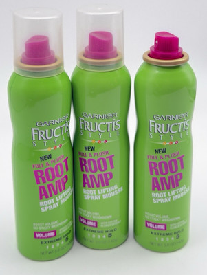 Garnier Fructis Style Root Amp Root Lifting Spray Mousse Extreme Hold 5oz Lot 3