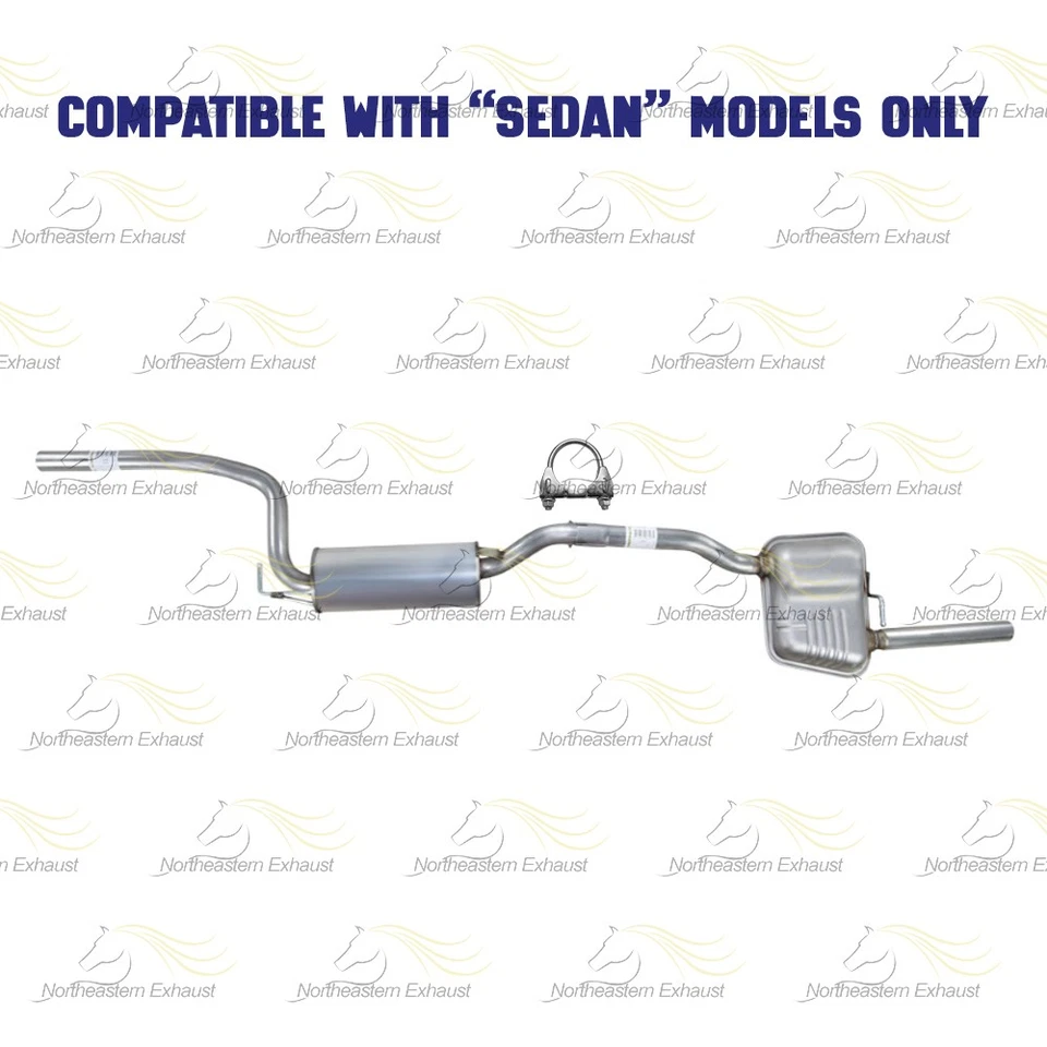 Kit de escape silenciador resonador de acero inoxidable para: Ford Focus 2005-2007 2,0 L Foto 4 de 4