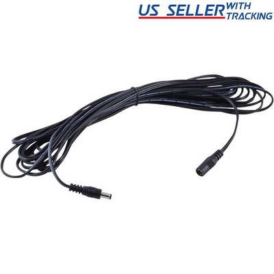 (5-pack) 33ft DC Power Extension Cable 5.5x2.1mm Male Female Cord 33 Feet 5X