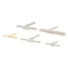 Vacuum Tubing Connector | 5 Pieces | Made Of Plastic | White | Y-Shape Connector