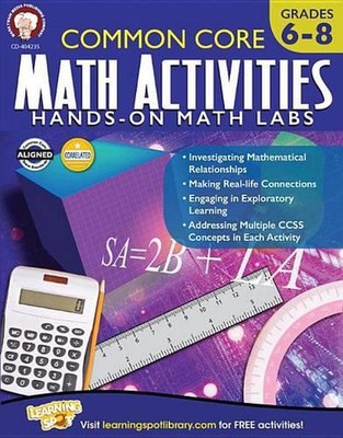 Common Core Math Activities, Klassen 6 - 8 von Karise Mace (Englisch) Taschenbuch Boo