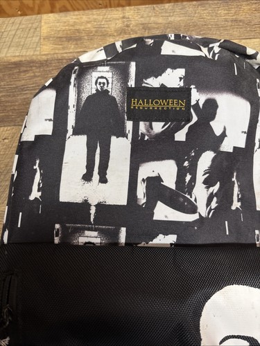 Michael Myers HALLOWEEN Resurrection Full Size Backpack Horror Black - Picture 3 of 8