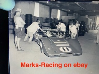 1969 Watkins Glen Can Am McLaren M12 race photo negative 5" x 3.75"