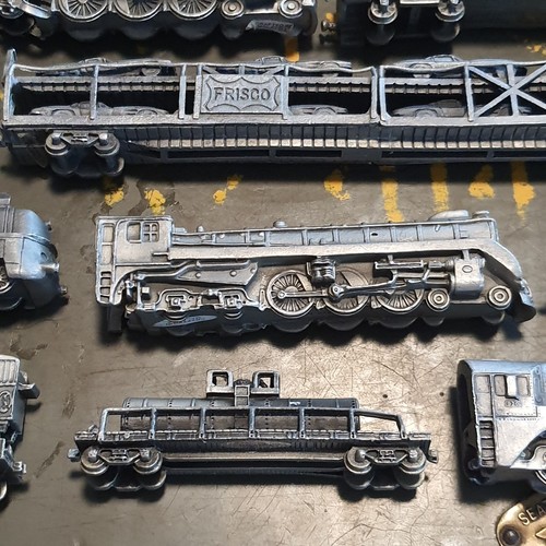 Vintage 32Pcs The Worlds Greatest Locomotives Pewter Steam Models Franklin Mint - Picture 10 of 23