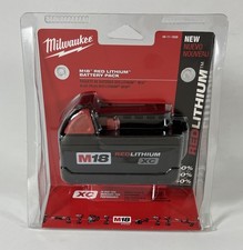 NEW Milwaukee M18 Red Lithium-Ion XC Extended Capacity Battery Pack, 48-11-1828
