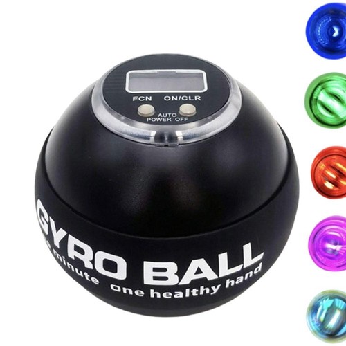 Curaball Hand Exerciser,Metal Hand & Forearm Strengthener with Counter & Light#