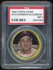 1964 Topps Coins #112 Harmon Killebrew PSA 7 *0350
