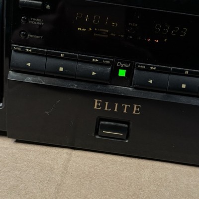 ★PIONEER STEREO CASSETTE DECK CT-7 【品２】 Pioneer Elite CT-07D Stereo Double Cassette Deck Powers On Works